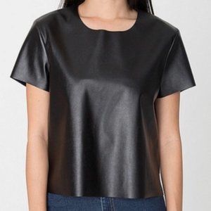 American Apparel Vegan Leather Top